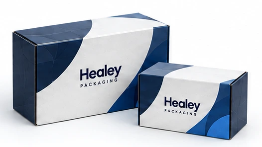 Finished Healey branded printed cartons