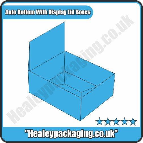 Custom Auto Bottom With Display Lid Boxes | Healey Packaging