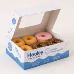 Premium donut window box for stylish bakery gift packaging