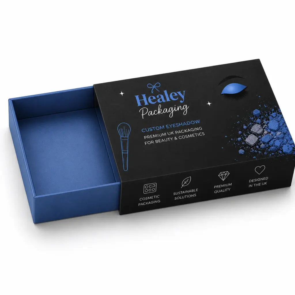 Luxury eyeshadow drawer box with premium sliding tray design