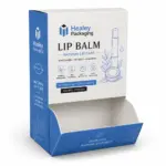 Branded display box for retail lip balm products