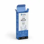 Custom folding carton for individual lip balm packaging