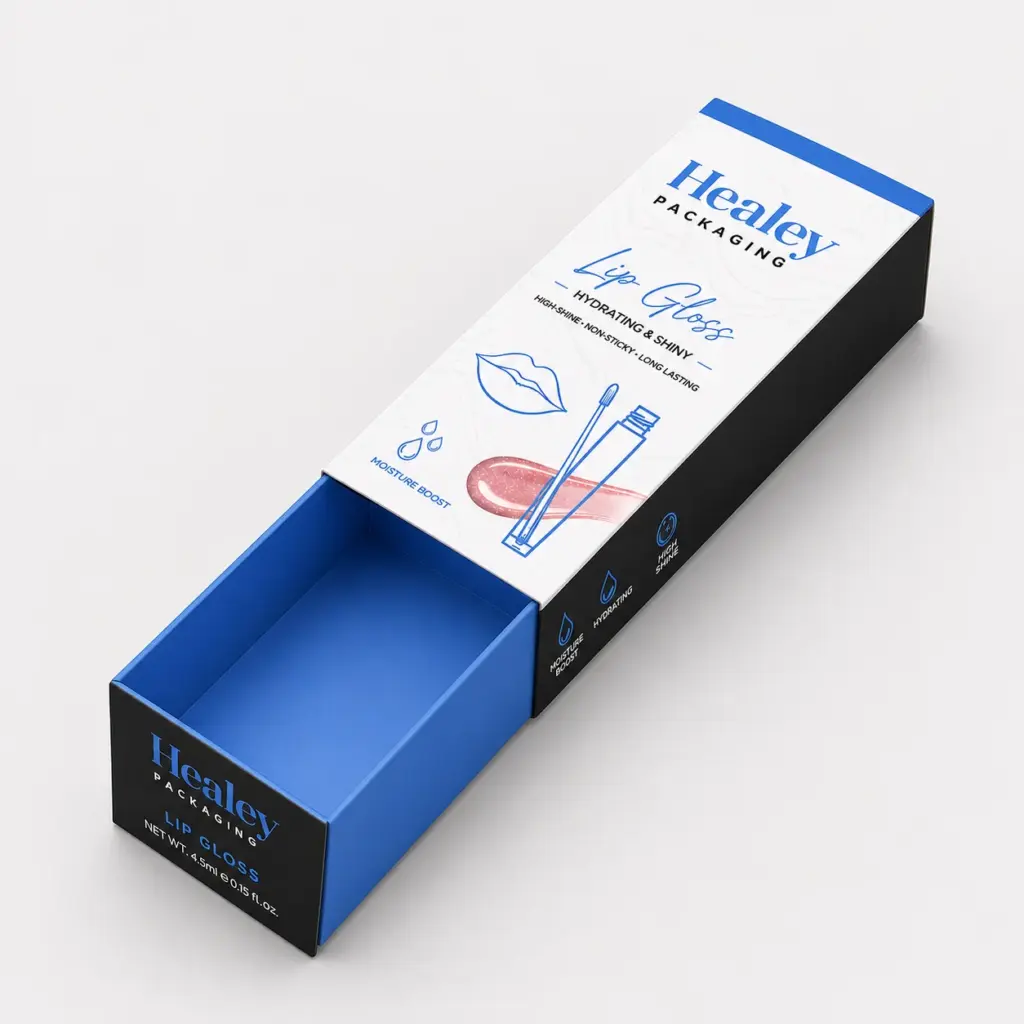 Custom drawer box for premium lip gloss packaging