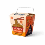 Custom Chinese takeaway box with metal carry handle