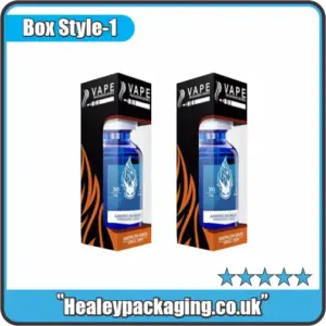 Custom window e liquid boxes wholesale