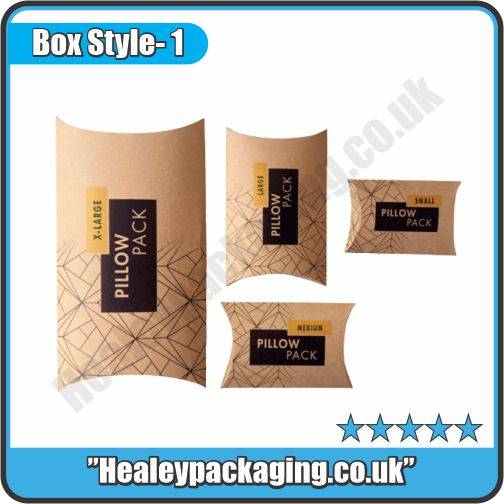 Custom Printed Pillow Packaging Boxes Healey Packaging