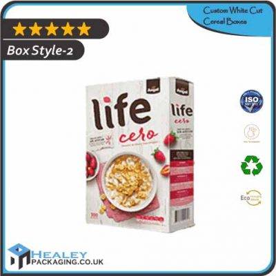 Custom White Cut Cereal Box