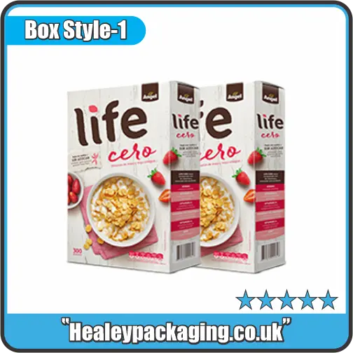 Custom White Cut Cereal Boxes