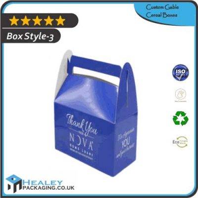 Gable Cereal Packaging Boxes