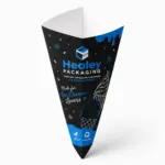 Branded cone holder for serving ice cream and desserts