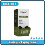 Daily dose CBD tincture packaging box with pull-down opening designed for individual sachets