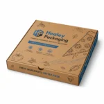 Custom printed square kraft pizza box for takeaway and pizza delivery