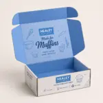 Custom printed muffin mailer box for secure bakery packaging and delivery