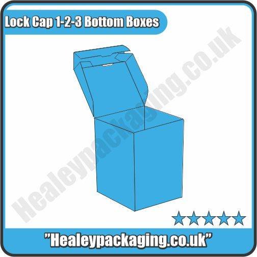Get Custom Printed Lock Cap 1-2-3 Bottom Boxes Packaging