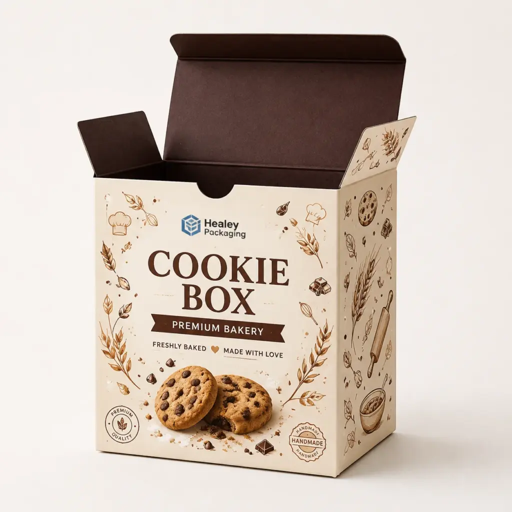 Premium custom cookie box for bakery cookies and biscuits