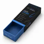 Luxury eyeliner drawer box with premium sliding tray packaging