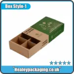 Custom tray and sleeve box with compartments for product separation