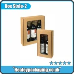 Kraft 100ml bottle packaging boxes with display windows