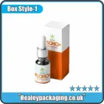 Stylish custom printed packaging boxes for 1 oz dropper bottles