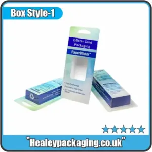 Eco-friendly custom blister card packaging with paper insert