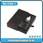 Custom 100ml bottle box with insert and sliding sleeve