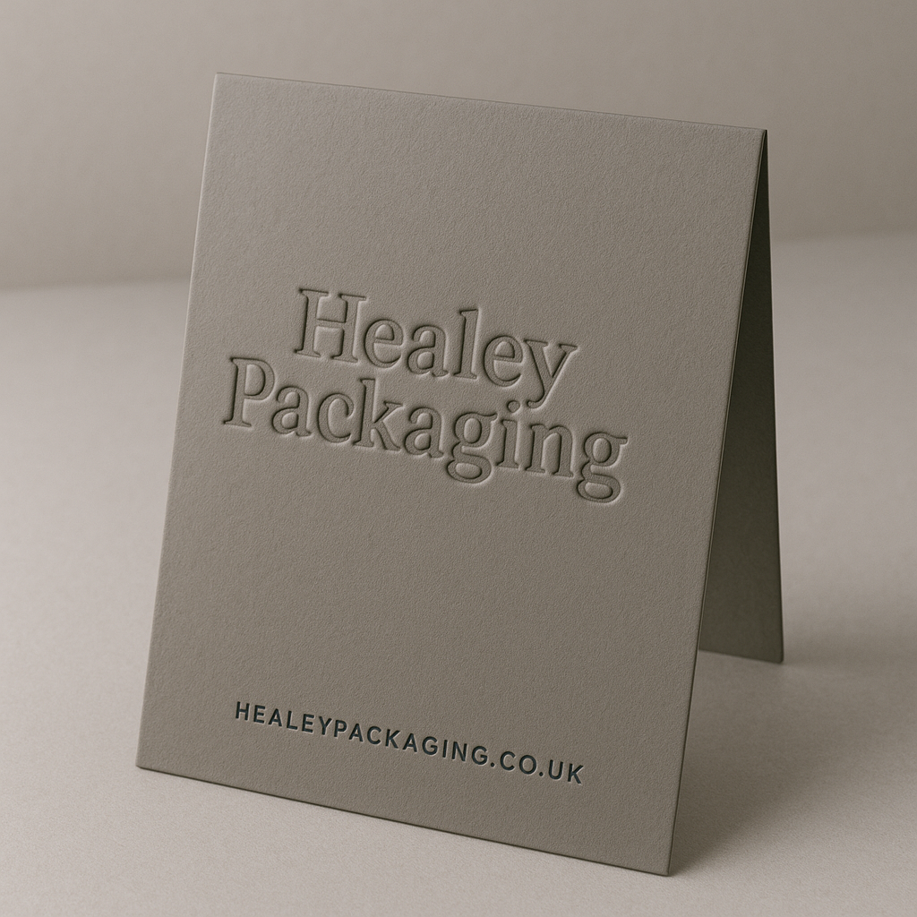 Debossed packaging surface