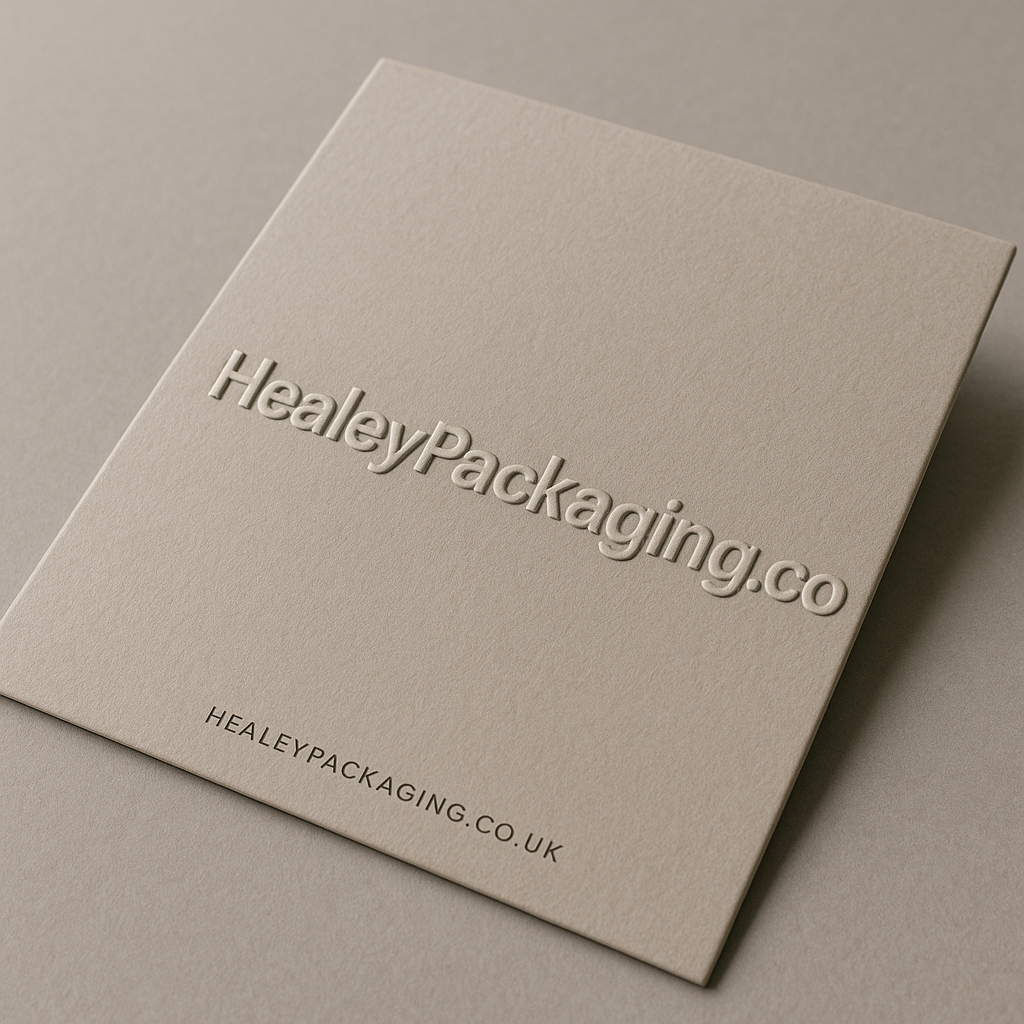 Embossed packaging surface