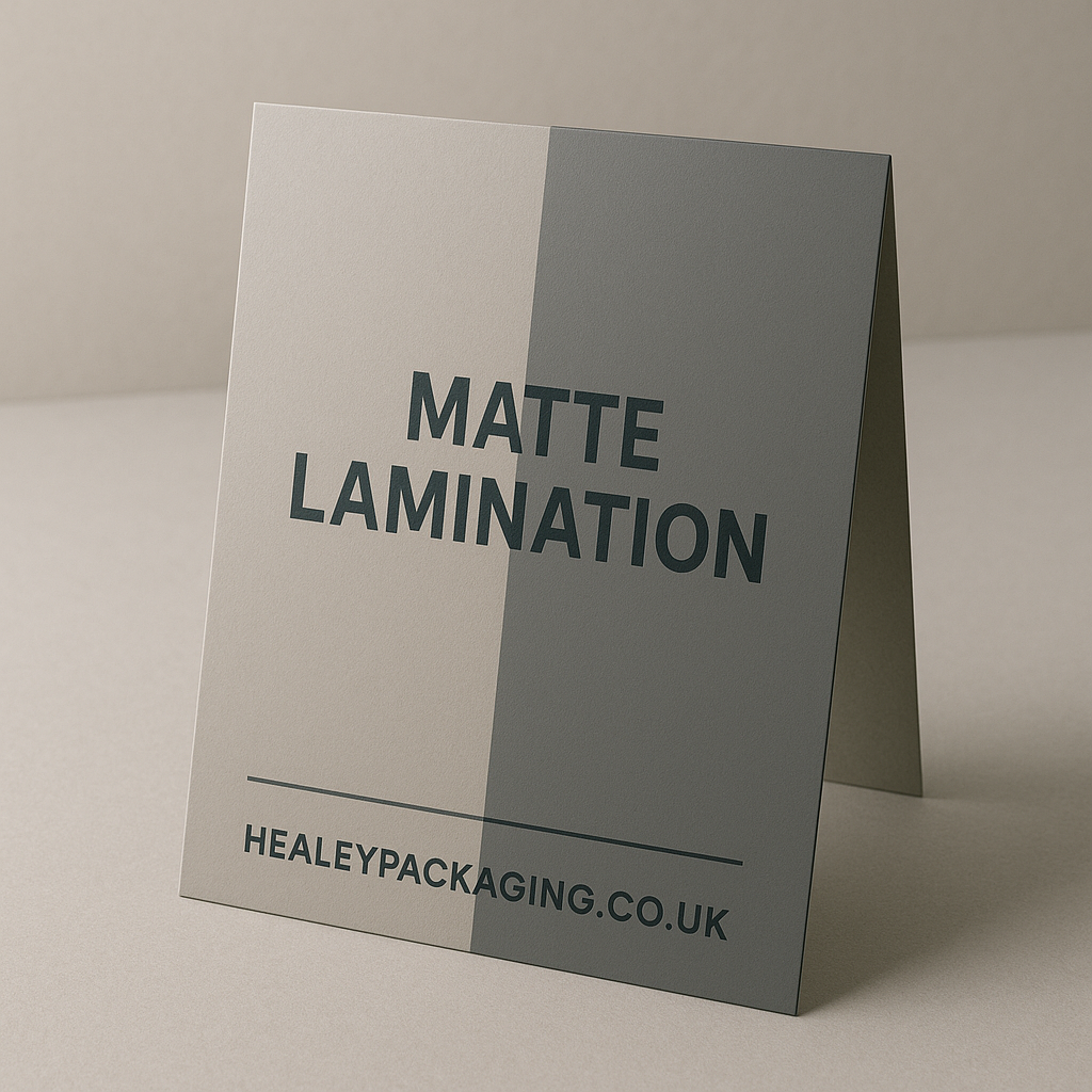 Matte laminated box