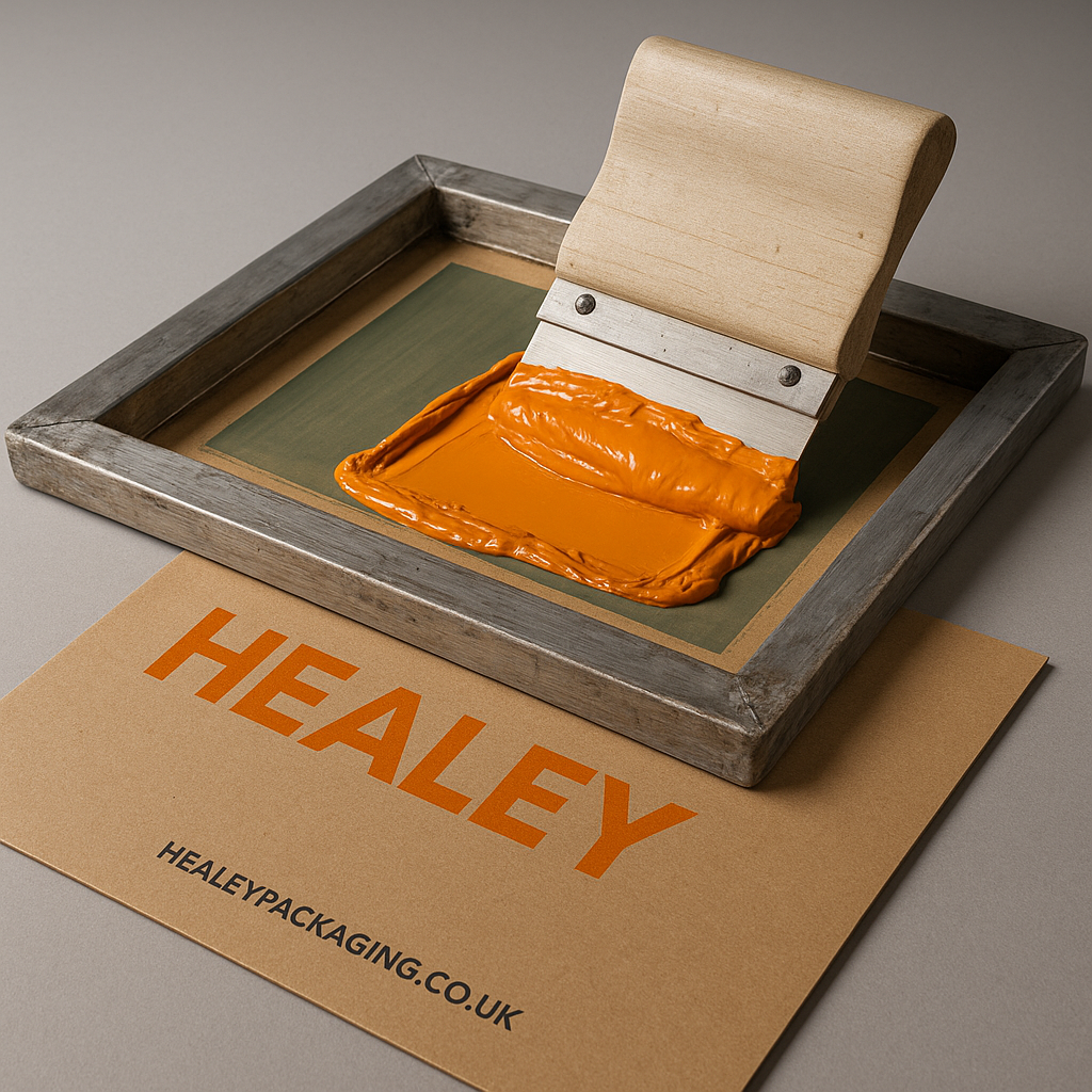 Screen printing ink layers