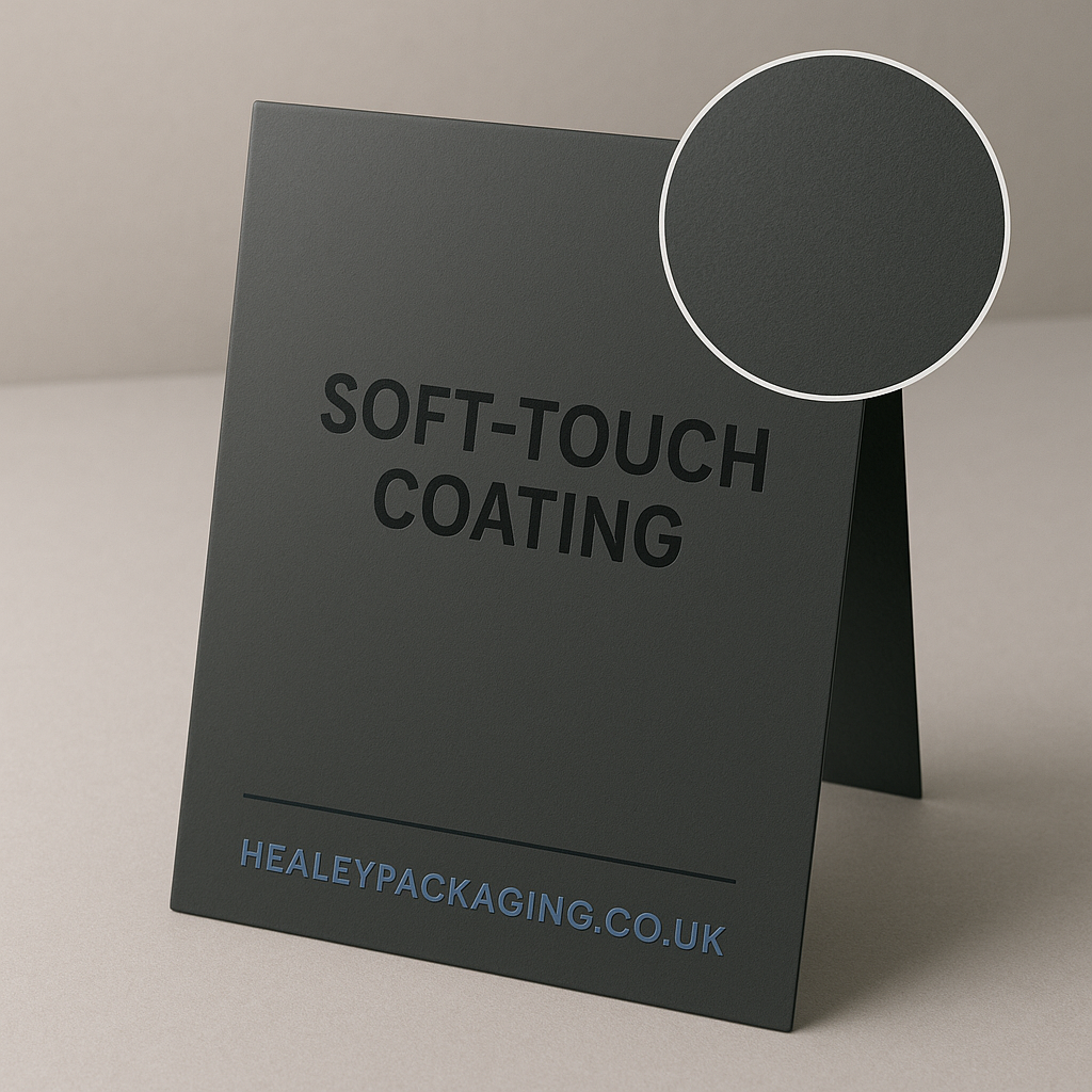 Soft touch coated box