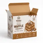 Open folding carton designed for takeaway waffle packaging