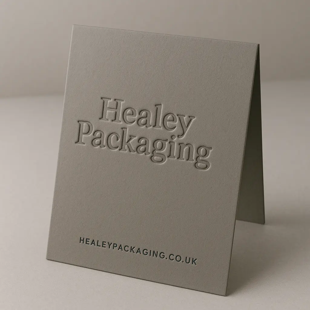 Debossed packaging surface