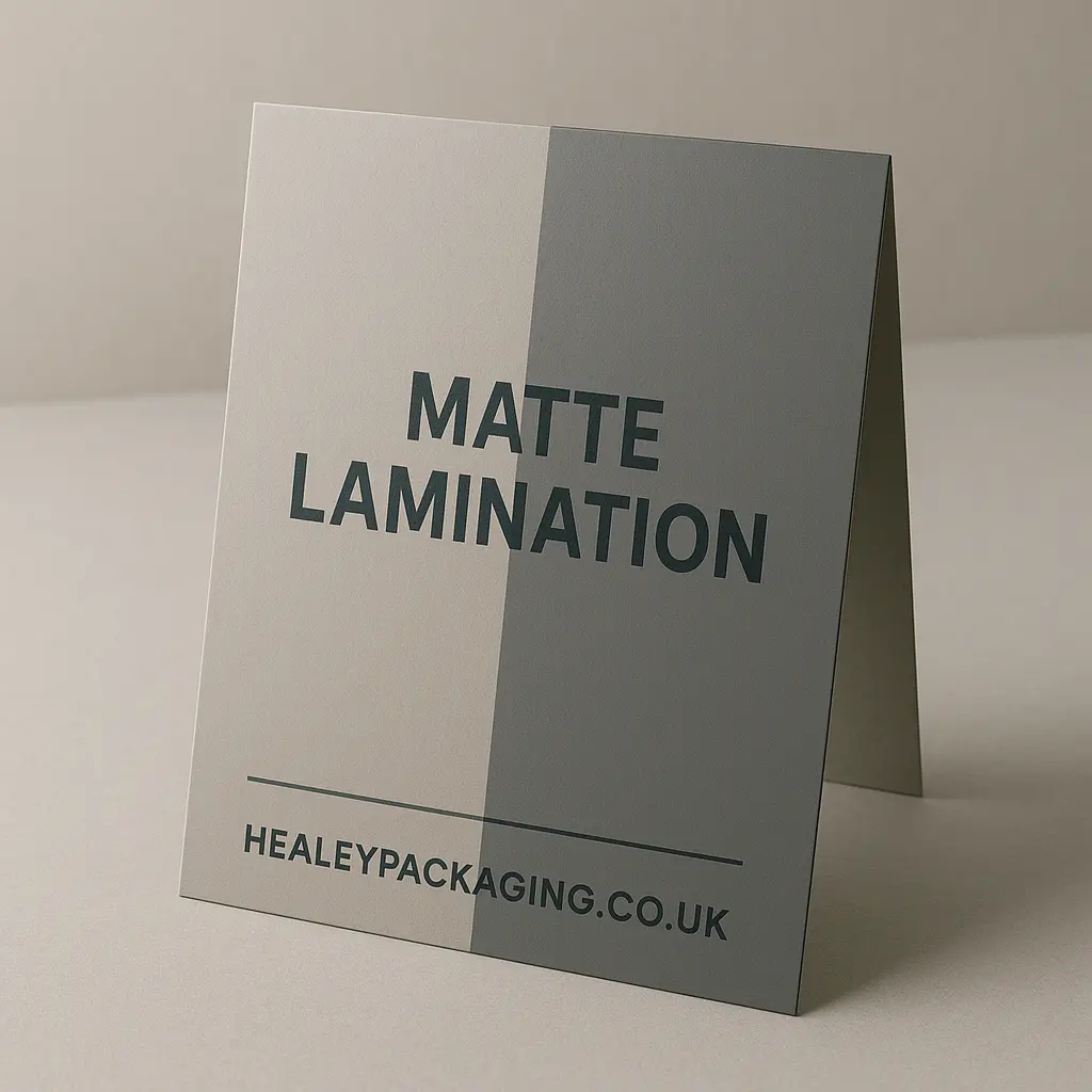 Matte laminated box