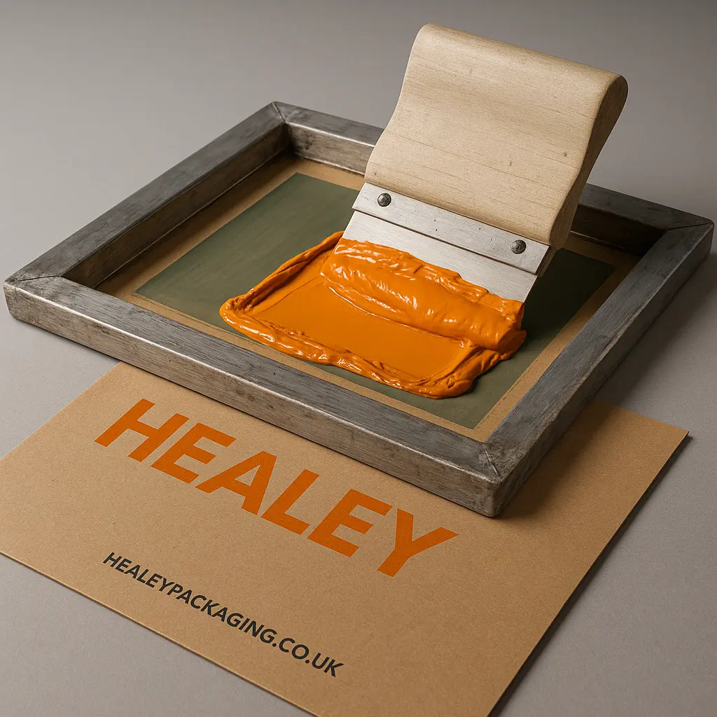 Screen printing ink layers