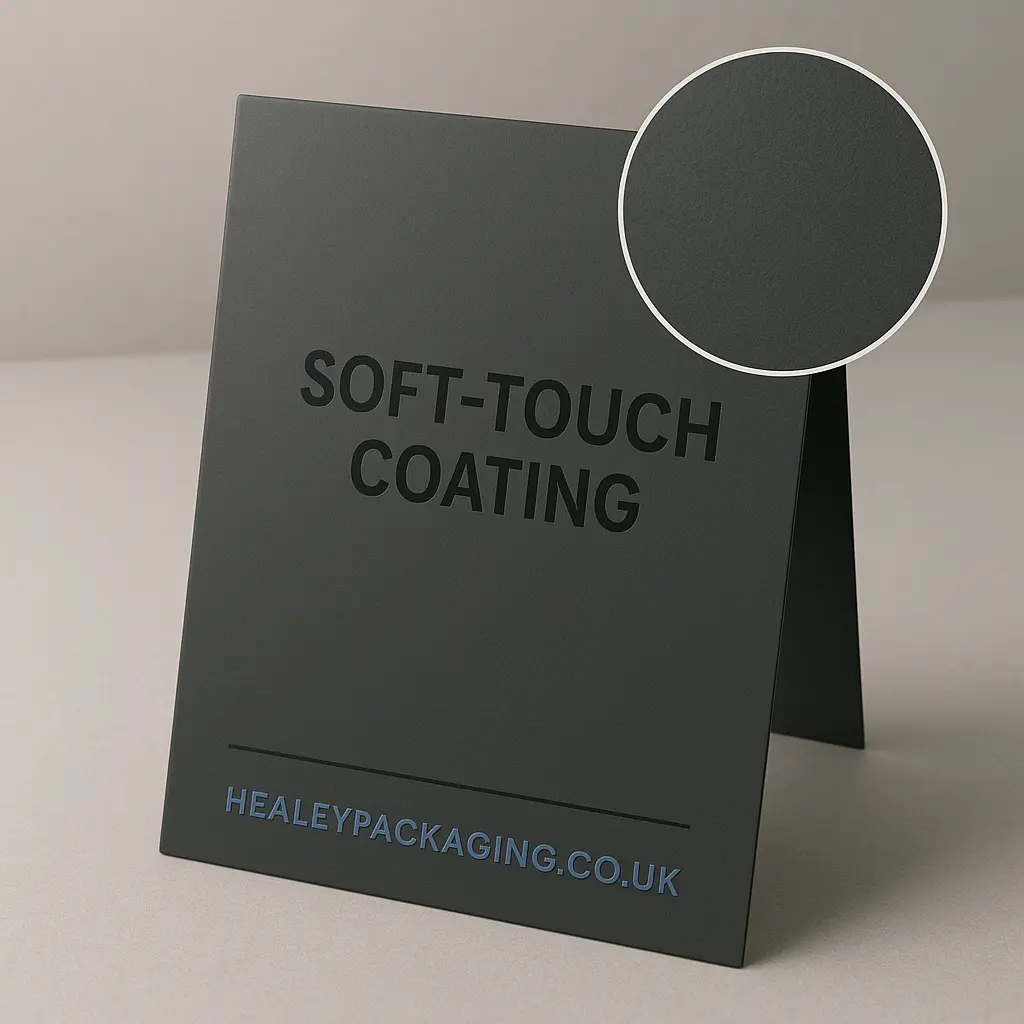 Soft touch coated box