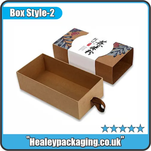 Kraft sleeve match box with removable inner tray, designed for premium retail packaging