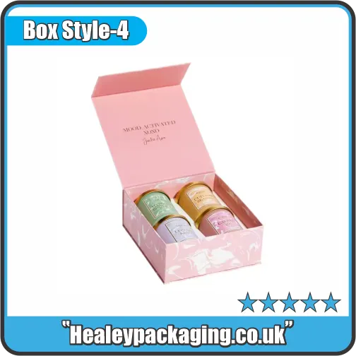 Luxury candle set packaging box with multiple jars