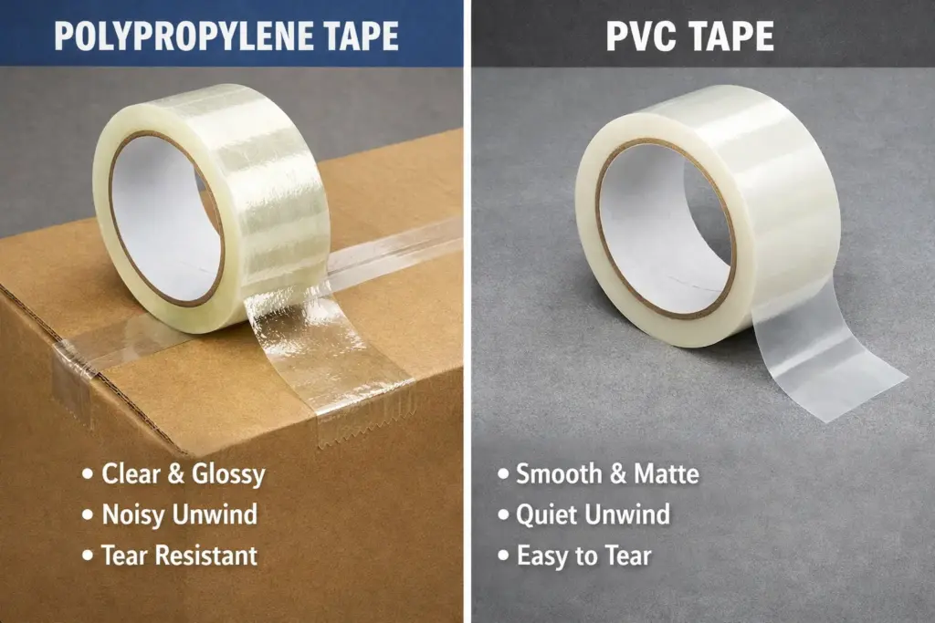 Polypropylene vs PVC Tape