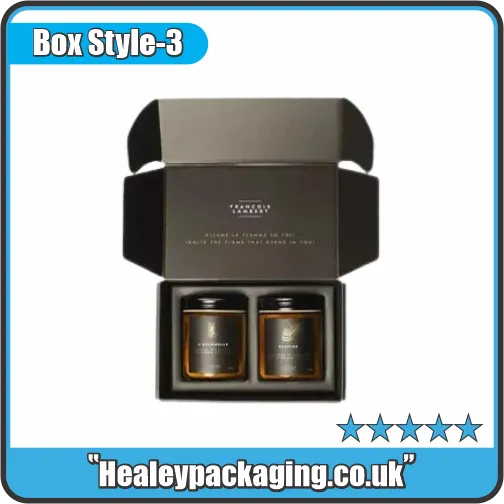 Rigid candle gift box set with premium finish