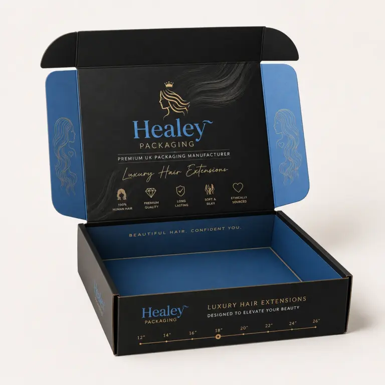 Luxury mailer box for premium hair extension packaging