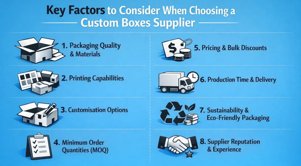 Key Factors to Consider When Choosing a Custom Boxes Supplier