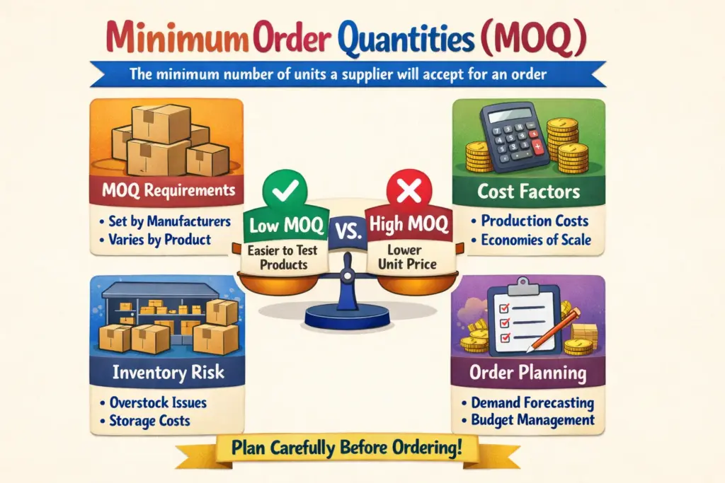 Minimum Order Quantities (MOQ)
