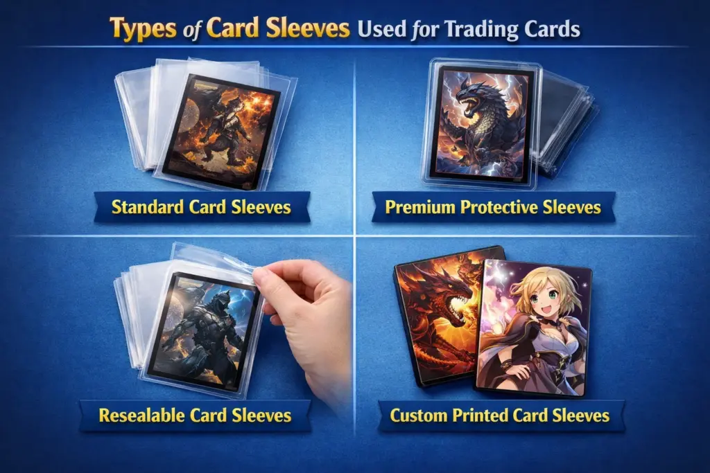 Types of Card Sleeves Used for Trading Cards