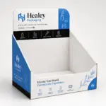 Printed cosmetic display holder for retail shelves