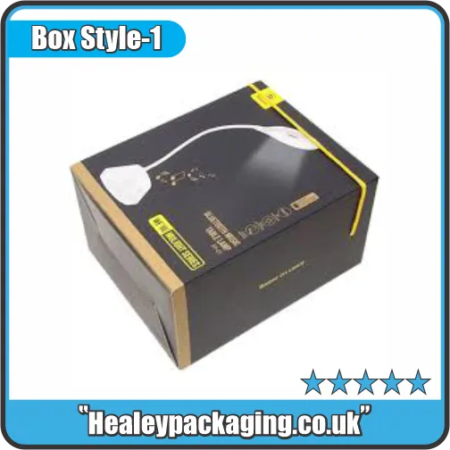 Premium printed lamp box with custom design for modern lighting products