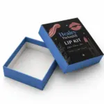 Premium two-piece box for cosmetic lip kit packaging