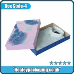 Premium two-piece apparel gift box with separate lid and base designed for shirts