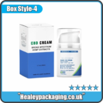 Reverse tuck CBD cream packaging box for CBD topical cream