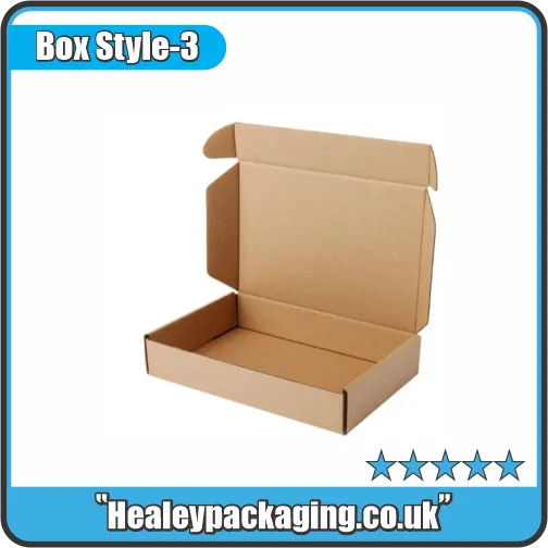 Roll end lock front folding box with self-locking closure for secure shipping