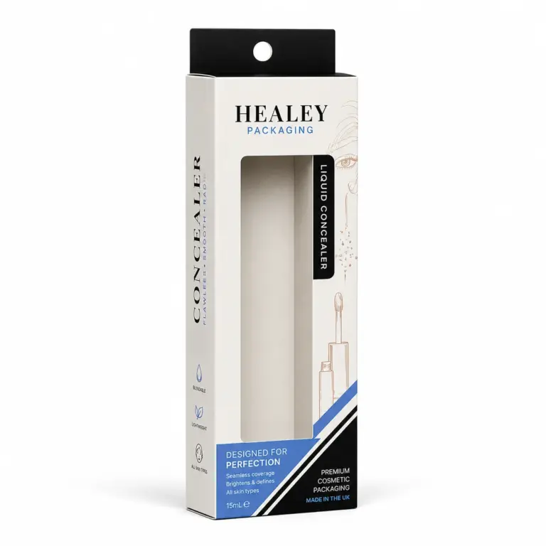 Concealer packaging box with window display design